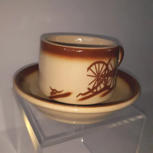 VINTAGE 40s Tepko Broken Wagon Wheel Luncheon Set - Picture 9 of 16